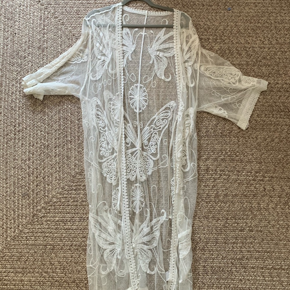 Beach Flowy Kimono Coverup
